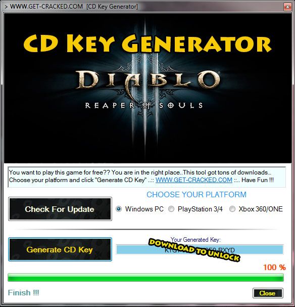 Password Diablo 3 Key Generator